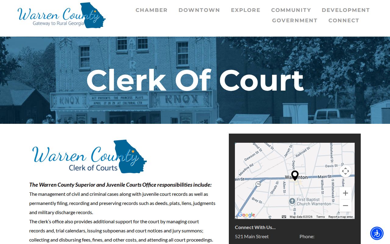 Warren County criminal court cases Clerk of Courts page