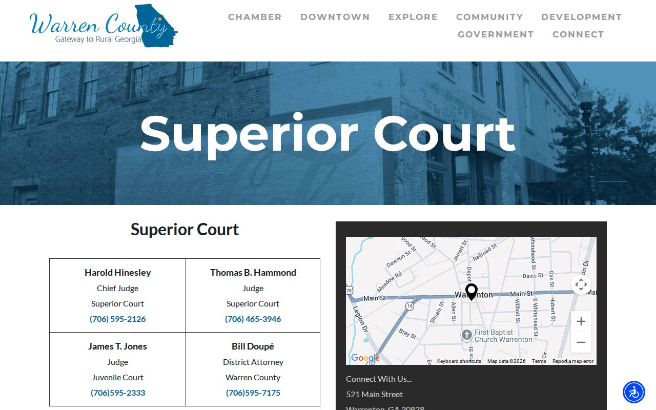 Warren County criminal court cases Superior Court page