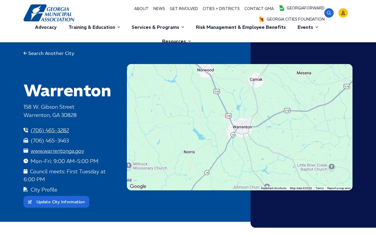 Warrenton criminal history GMA city profile source